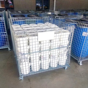 Conteneur de stockage en fil métallique soudé en acier, pliable et empilable, de type cage, carré classique, à prix compétitif, pour entrepôt et stockage de marchandises - Product Image 6