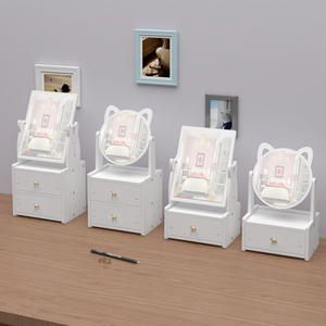 Organizador <span class=keywords><strong>de</strong></span> Joyas Multifuncional, Almacenamiento <span class=keywords><strong>de</strong></span> Productos <span class=keywords><strong>para</strong></span> el Cuidado <span class=keywords><strong>de</strong></span> la Piel, Organizador <span class=keywords><strong>de</strong></span> Cosméticos y Maquillaje, <span class=keywords><strong>Espejo</strong></span> <span class=keywords><strong>de</strong></span> Maquillaje <span class=keywords><strong>de</strong></span> Escritorio con Almacenamiento - Product Image 3