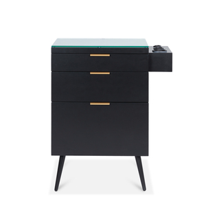 Estación de Trabajo de Peluquería Moderna de Alta Gama, Personalizada, Duradera, de MDF, con Espejo, Almacenamiento Inteligente por Zonas, Fácil de Mover, para Salones Comerciales - Product Image 1
