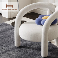 Meubles bien vendus, meubles de salon au design moderne et luxueux, fauteuils à une place, fauteuils en tissu éponge à haute densité