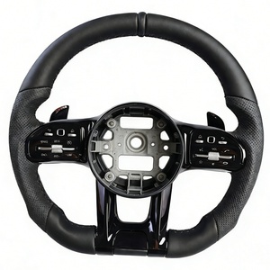 Volant de direction complet à fond plat personnalisé pour Mercedes Benz SLK <span class=keywords><strong>GLC</strong></span> <span class=keywords><strong>43</strong></span> X253 A250 W209 W213 - Product Image 2