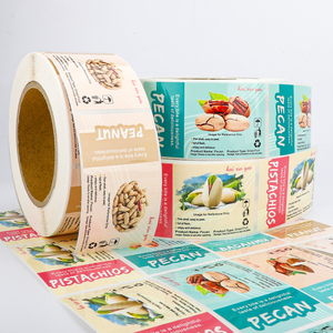 Étiquettes de noix personnalisées autocollants imprimés auto-adhésifs imperméables <span class=keywords><strong>à</strong></span> l'eau avec valeur nutritive pour amande de cajou - Product Image 2