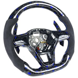 Volant Sport Amélioré en Fibre de Carbone Forgé pour <span class=keywords><strong>Golf</strong></span> <span class=keywords><strong>8</strong></span> MK8 GTI 2020 R GTE <span class=keywords><strong>GTD</strong></span> Jetta Passat CC - Product Image 3