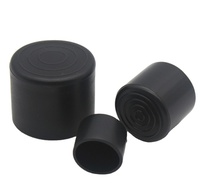Capuchon de tuyau en plastique UPVC OEM, capuchon d'extrémité flexible en vinyle, couleur noire, taille DIA40mm, longueur 30mm, épaisseur 2mm, extérieur 44mm