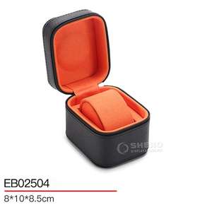 Estuche cilíndrico de PU de lujo premium de alta gama Shero, color y tamaño personalizados para viaje, almacenamiento y protección de relojes. - Product Image 3