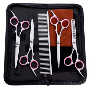 Di alta qualità professionale 5 pezzi Set 7 pollici in acciaio inox Pet toelettatura cesoie per toelettatura <span class=keywords><strong>cane</strong></span> forbice Set toelettatura <span class=keywords><strong>cane</strong></span> toelettatura strumento - Product Image 2