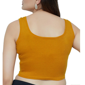Knitted <b>Tank</b> 100 Cotton O Neck For <b>Women</b> Lightweight Breathable Fabric Everyday Layering And Summer Comfort Essential Wear - Product Image 4