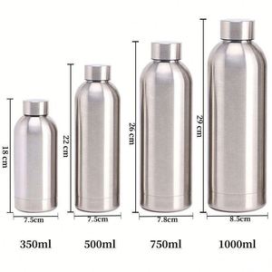 Gourde isotherme moderne en acier inoxydable à double paroi de 500 ml avec logo personnalisé, idéale pour la salle de sport, les voyages et le bureau - Product Image 4