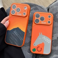 Coque de téléphone personnalisée tendance en verre pour iPhone 17 Pro, 16, 15, 14 Plus, 13 Pro Max, XR, XS