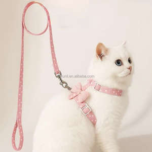 Correa, Arnés y <span class=keywords><strong>Collar</strong></span> para Mascotas con Diseño Personalizado y Logotipo Sublimado, Juego de Accesorios para Perros y Gatos, Color Rosa - Product Image 4