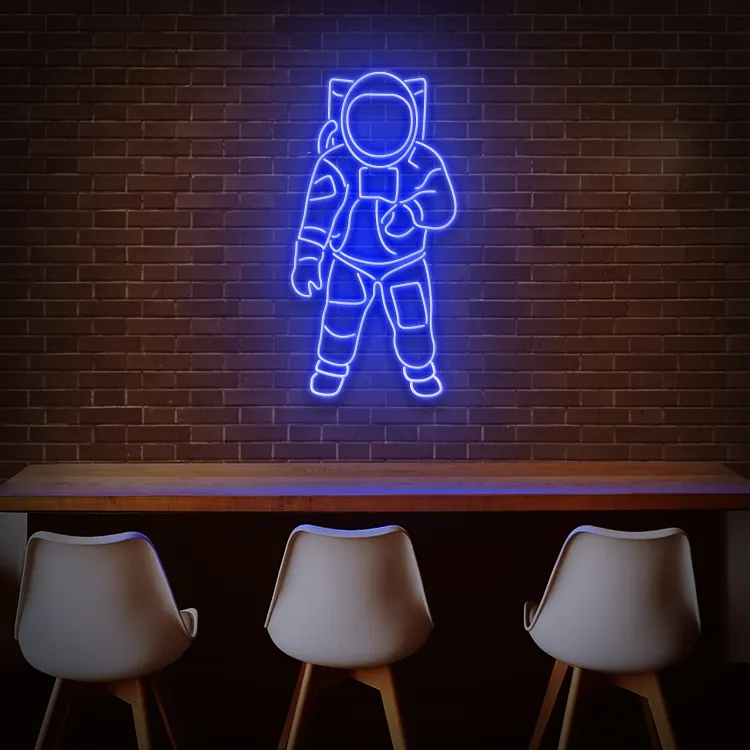 Koncept Drop Shipping 36 Spaceman Custom Neon Led Sign Electronic Signs Advertising LED Neon Sign