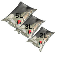 Boîte en aluminium imprimée sur mesure, emballée dans un sac, pour vin, jus, liquides, en stock