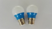 Lumière de vacances décorer ampoule LED couleur ampoule OEM 80 PC couverture B22 E27 plastique G45 2W 3W Smd2835 rouge jaune vert bleu 6500K 3000k