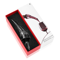 Aérateur transparent de qualité alimentaire pour le vin verseur d'aération de bouteille 3 en 1 et bec de carafe améliorant le goût aérateur de vin rouge acrylique