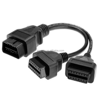 Cable OBD Personalizado de 16 Pines Macho a Hembra con Contacto de Cobre y Carcasa de ABS para VGA