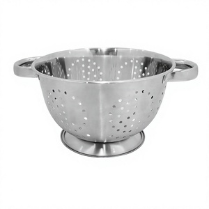 Passoire à fruits légère en acier inoxydable pour une manipulation facile passoire Premium en acier inoxydable avec poignée - Product Image 1