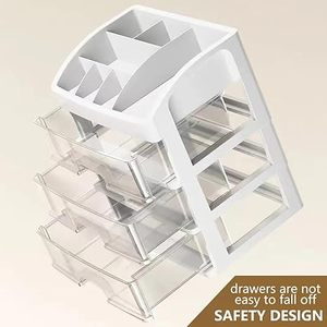 Косметические витрины большой вместимости для ванной комнаты пластиковые Средства по уходу за кожей органайзер для 3 ящиков пластиковые для хранения - Product Image 4