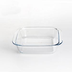 Vente en gros de verrerie <span class=keywords><strong>assiette</strong></span> de cuisson de forme carrée <span class=keywords><strong>assiette</strong></span> de verrerie en borosilicate plaque de verrerie pour four à micro-ondes plaque de cuisson sûre - Product Image 5