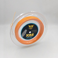 KELIST 0.7mm Senar Bulu Tangkis Multifilamen/CS Karbon Nanotube Tahan Lama dan Kuat PRO65 200M Warna Oranye Merah