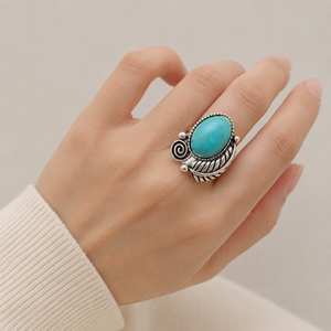 Anello Vintage con Motivo a Foglia per Donne, Stile Retrò, Design Creativo, Accessorio per Dito - Product Image 2