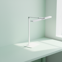 Lampe de bureau LED professionnelle 24W CRI 95, lampe de table haut de gamme en aluminium avec minuteur Pomodoro et variateur de luminosité coulissant, lampe d'étude pliable