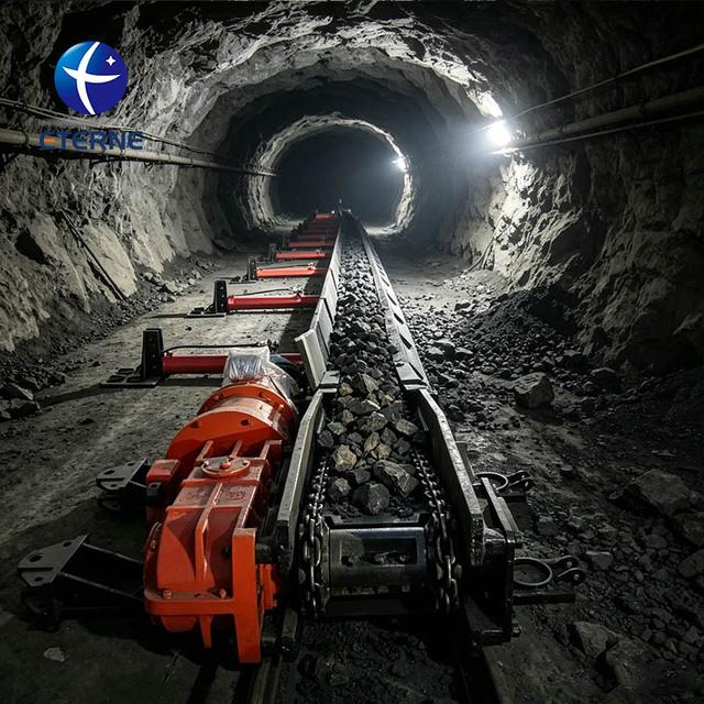 High Strength Motor Gear Scraper Conveyor for Coal Mining and Ore/Sand Transport with 60 Tons Capacity