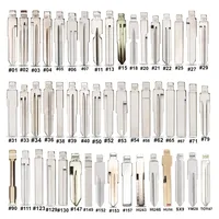 Lot de 50 Lames de Clé de Voiture Télécommandée Argentées/Dorées Universelles KD Xhorse JMD VVDI pour PSA Citroën