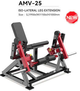 Máquina de extensión de piernas sentado con carga de placas para entrenamiento de piernas - Product Image 3