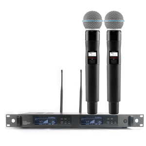 Micrófono Inalámbrico UHF True Diversity <span class=keywords><strong>QLXD24</strong></span> QLX24D BETA58A Cardioide de Metal de Mano y de Petaca para Voz Escenario y Estudio - Product Image 3