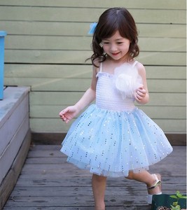 Ropa Infantil al por Mayor, Vestido de Princesa Occidental sin Mangas para Fiestas y Bailes para Niñas Pequeñas de Fábrica China - Product Image 4