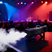 MINSENFX Pistolet à fumée portable à main en fer 1700W Multicolore DJ Mariage Discothèque Fête Machine à fumée 12000 Cu Ft/min