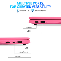 Venta Directa de Fábrica Barato Mini Portátil de 10.1 Pulgadas Quad Core 2+64GB con Sistema Operativo Chrome OS Nuevo Notebook en Inglés para Estudiantes y Niños