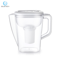 Carafe filtrante à eau Bluetech, haute qualité, prix d'usine, excellente performance, élimine le chlore, les impuretés et les métaux lourds