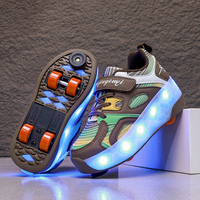 Vente en gros de chaussures à roulettes unisexes pour adultes, roues en PU lumineuses, OEM ODM, logo personnalisé, patins à roulettes pour hommes et femmes, chaussures de skate