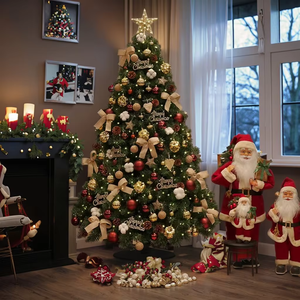 Décorations d'arbre <span class=keywords><strong>de</strong></span> <span class=keywords><strong>Noël</strong></span> <span class=keywords><strong>artificiel</strong></span> <span class=keywords><strong>pré</strong></span>-assemblées, arbre <span class=keywords><strong>de</strong></span> <span class=keywords><strong>Noël</strong></span> en PVC, mini arbre <span class=keywords><strong>de</strong></span> <span class=keywords><strong>Noël</strong></span> vert - Product Image 4
