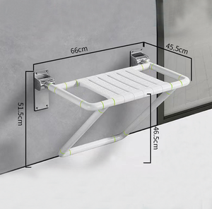 Grand tabouret de bain pliant en acier inoxydable élargi chaise de douche <span class=keywords><strong>pour</strong></span> personnes âgées handicapées tenture murale <span class=keywords><strong>accessoire</strong></span> de siège de <span class=keywords><strong>toilette</strong></span> de sécurité - Product Image 2