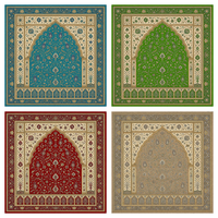 Tapis de prière en nylon turc sur mesure, rouleau de laine de 6 mm à 15 mm pour la fourniture de projets de mosquées