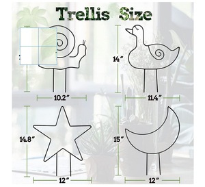 Soporte para Plantas en <span class=keywords><strong>Forma</strong></span> <span class=keywords><strong>de</strong></span> Animal, Estructura <span class=keywords><strong>de</strong></span> Enredadera para Rosas y Clématis, Estaca <span class=keywords><strong>de</strong></span> Soporte para Jardinería - Product Image 5