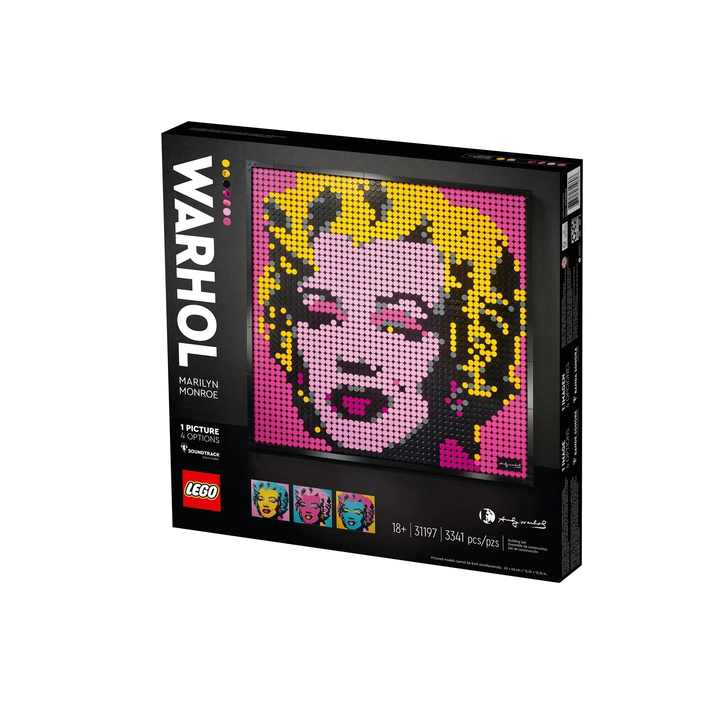 Lego Art 31197 Unisex Construction Set Andy Warhol's Marilyn Monroe 18+ Years 3341 Pcs for Art Lovers