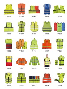 10 gói Blaze cam an toàn Áo khoác gói khả năng hiển thị cao xây dựng Áo Khoác Phản Quang làm việc áo khoác với 2 dải phản quang - Product Image 3