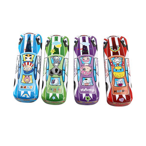 CHXN <span class=keywords><strong>Bo</strong></span>îte de papeterie mignonne pour petites voitures, <span class=keywords><strong>bo</strong></span>îte à stylos en fer de grande capacité, crayon créatif double couche de dessin animé pour l'école primaire - Product Image 1