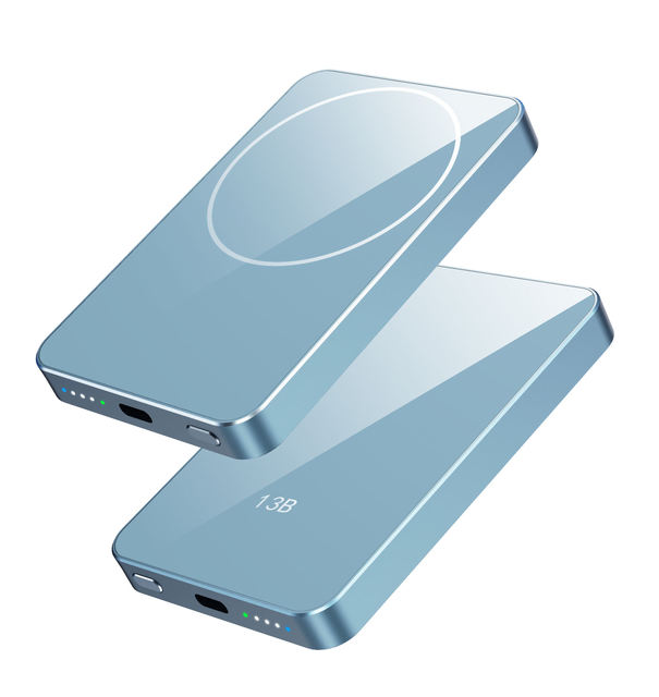 Wireless Power Bank 5000mAh/10000mAh High Portable Magnetic USB-C 20W Fast Charging Wireless Type-C Output Compatible