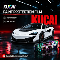 KUCAI Film de protection de peinture pour voiture, film protecteur TPU PPF, film adhésif pour voiture, film brillant haute brillance, hydrophobe, réparateur thermique, anti-rayures