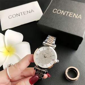 Relojes de pulsera de aleación para mujer, resistentes al agua, de lujo, personalizados de fábrica, en oferta, con movimiento de cuarzo japonés, sin marca, con logotipo personalizado. - Product Image 5