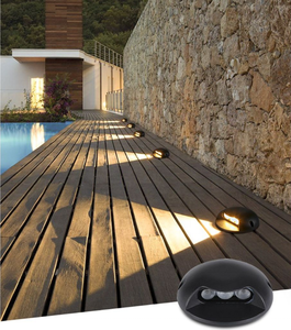 3W 1 lato rotondo Led luce esterna impermeabile esterna luce <span class=keywords><strong>a</strong></span> Led <span class=keywords><strong>giardino</strong></span> ponte di superficie di montaggio <span class=keywords><strong>a</strong></span> <span class=keywords><strong>terra</strong></span> luce - Product Image 4