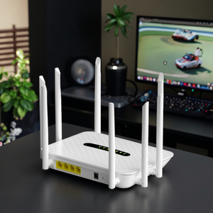 홈 와이파이 <span class=keywords><strong>7</strong></span> 라우터 기가비트 2.4&5.8G 듀얼 밴드 고속 간섭 방지 VPN QoS 6 안테나 - Product Image 1