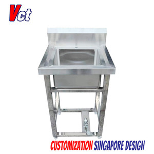 VICTORY Medical Évier désinfectant à pédale en acier inoxydable Éviers d'hôpitaux pour hôtels et restaurants Autres fournitures - Product Image 3