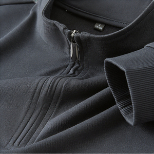 FLN Suéter de manga larga con cremallera y capucha para hombre con logotipo personalizado Chaqueta de hombre con Capucha de punto suave - Product Image 3