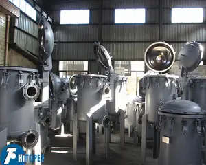 Água tratamento plantas grande fluxo multi-saco filtro; totalmente nova água filtro máquina
