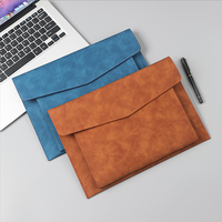 Carpeta de Archivos A4 de Cuero PU, Portadocumentos, Carpeta Tipo Sobre con Cierre Magnético para Recibos y Contratos